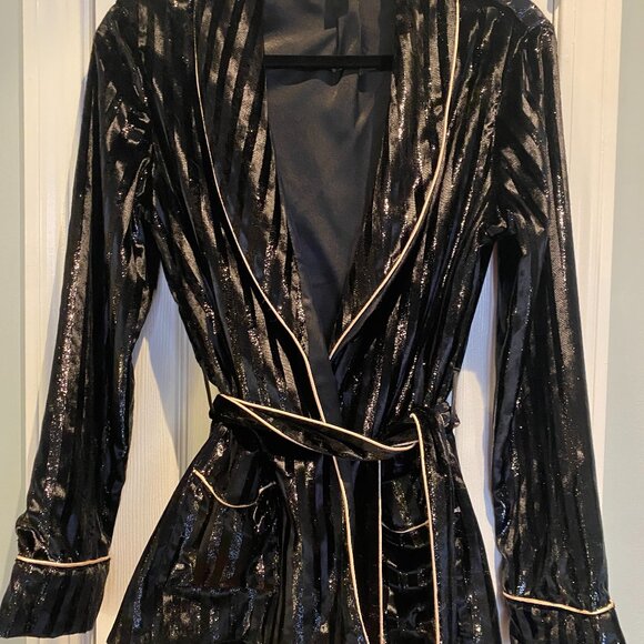 Victoria’s Secret Black Velvet Lounge Set – Size Small (S/P) - Picture 1 of 6